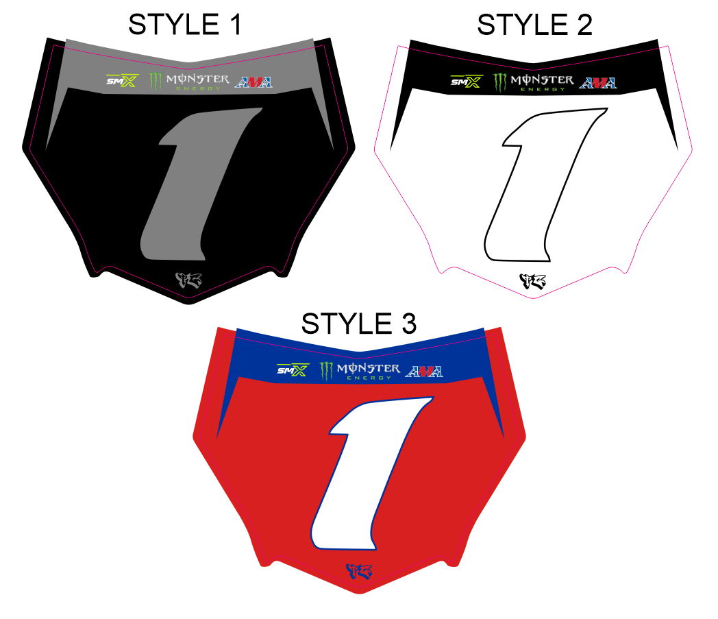 TG Racing Pre-Designed Motocutz Number 1 Factory Decal