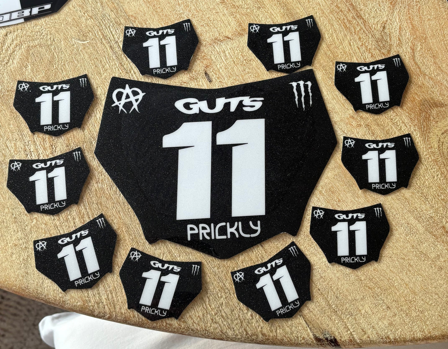 Predesigned Motocuts Plate Decal