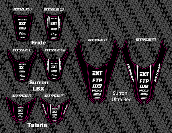 Predesigned E-Bike Rear Fender Decal