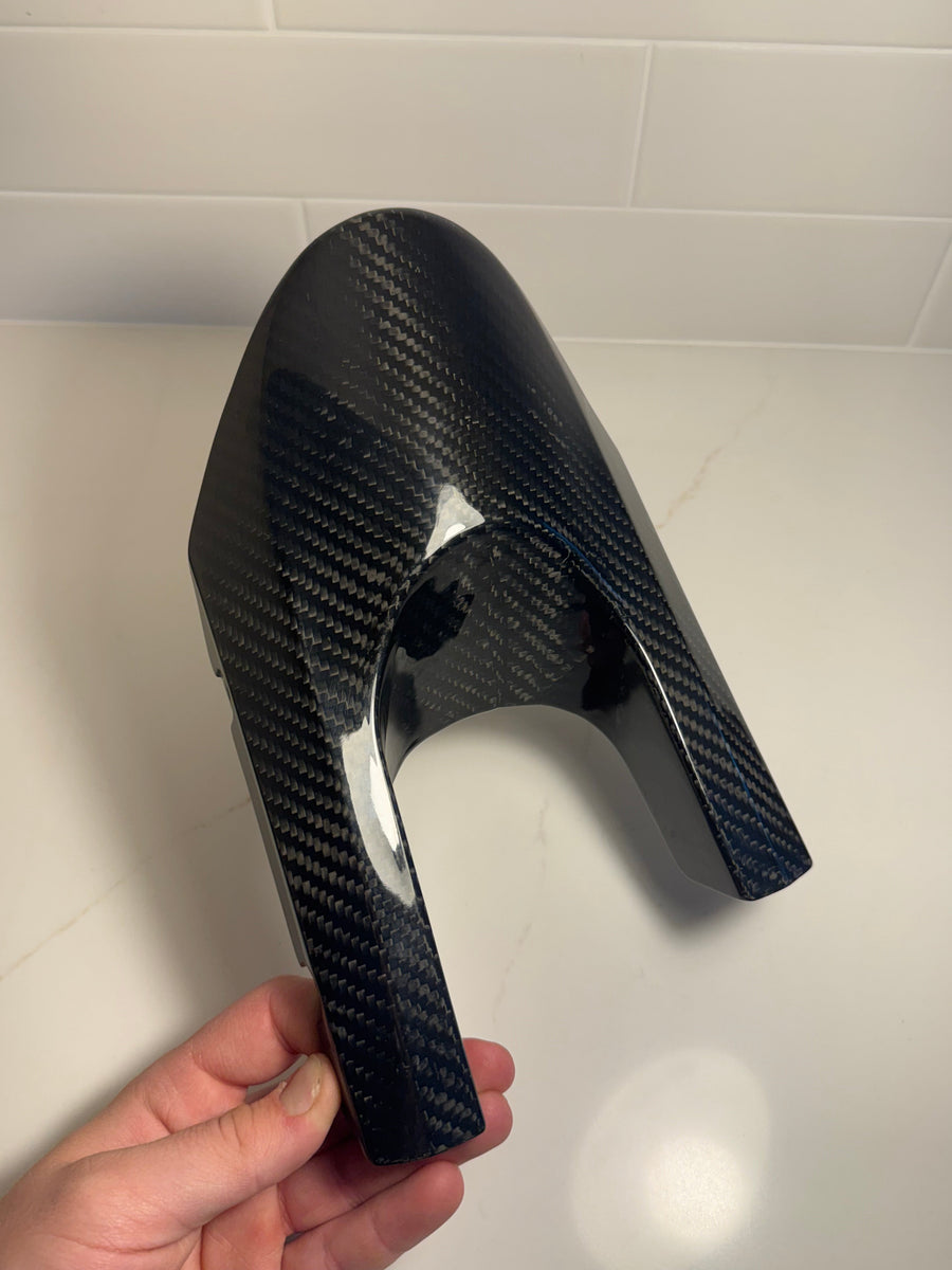 Eride carbon fiber mud guard ready to ship