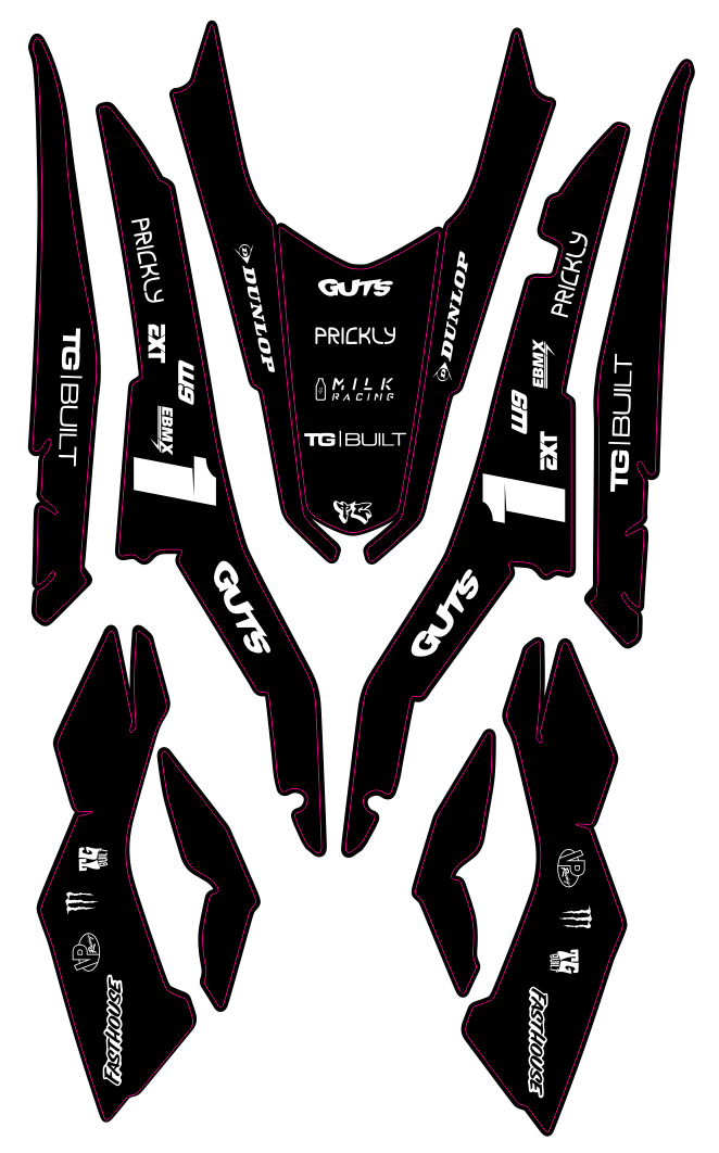 TG Racing Pre-Designed UB Graphic Kit