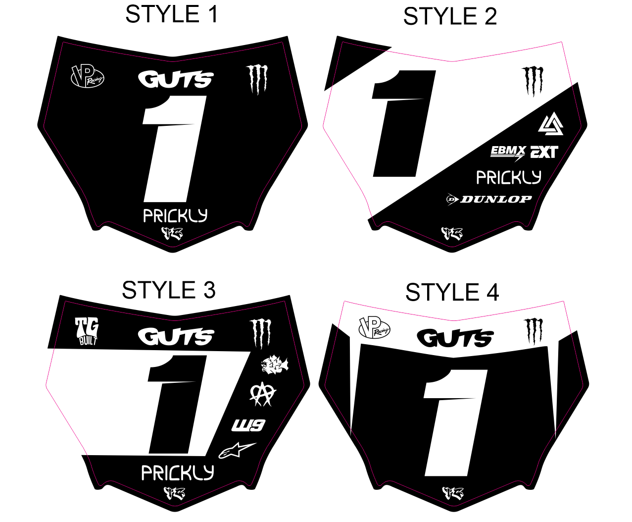 TG Racing Pre-Designed Motocutz Decal