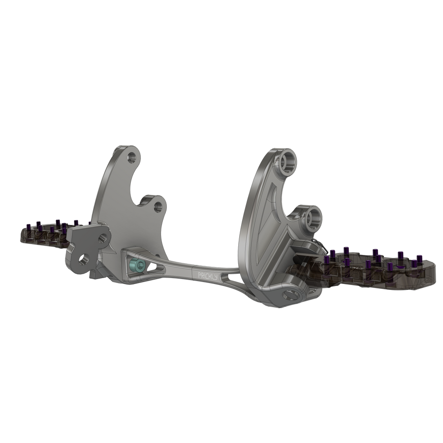 Prickly Footpeg Brackets E Ride