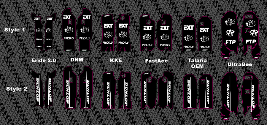Predesigned Fork Guard Decals