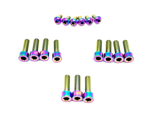Titanium RFloXa Hawk 35 Pro and Max Fork Bolt Kits (21 pcs)