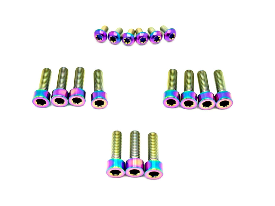 Titanium RFloXa Hawk 35 Pro and Max Fork Bolt Kits (21 pcs)